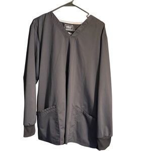 Cherokee Black Scrub Top long sleeve 2xl